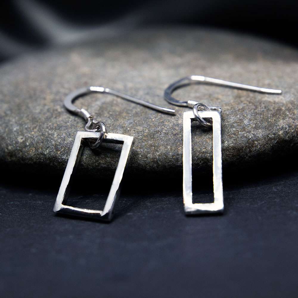 Asymmetrical Geometric Earrings - South Downs Designs