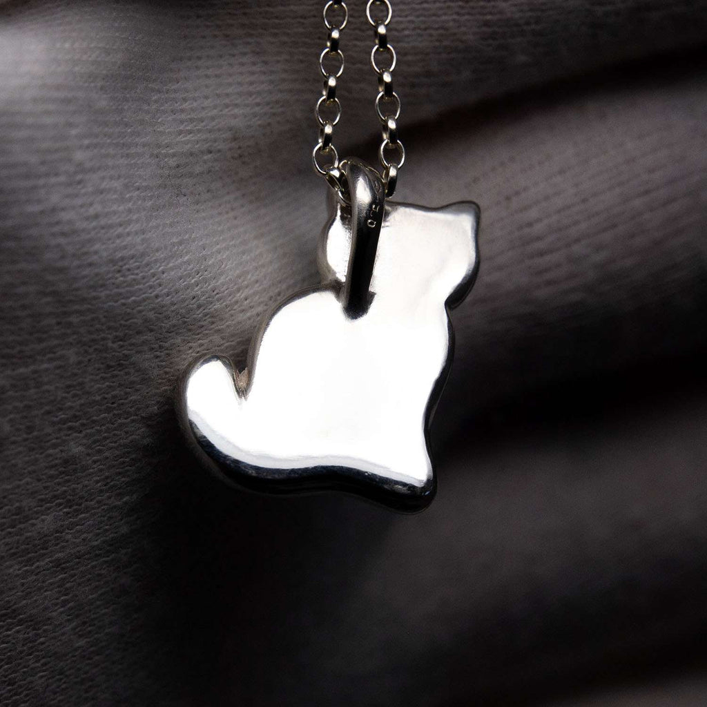 Cat Cremation Ashes Memorial Necklace - South Downs Designs