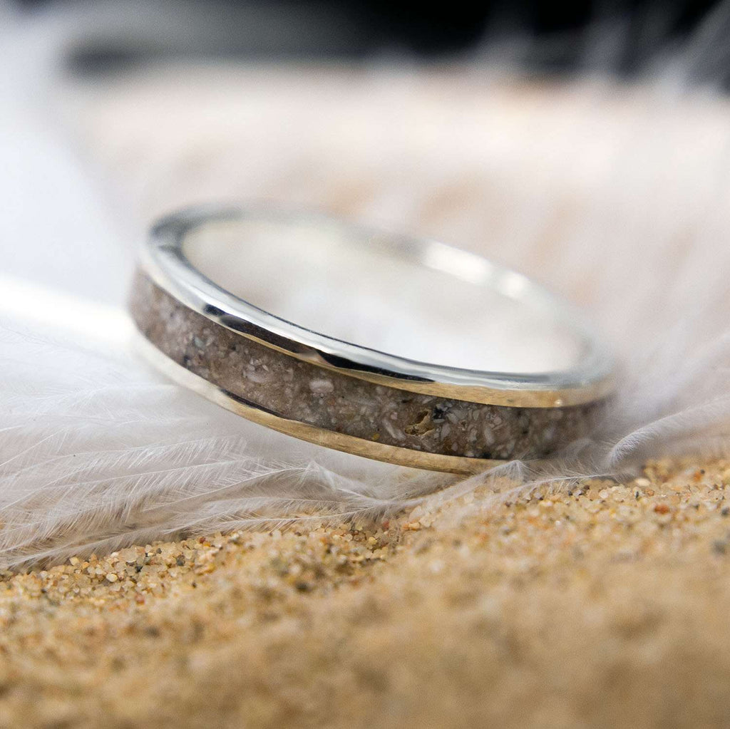 Cremation Ashes Memorial Keepsake Ring - South Downs Designs
