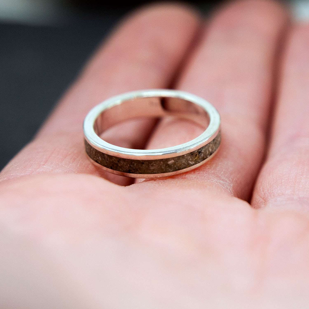 Cremation Ashes Memorial Keepsake Ring - South Downs Designs