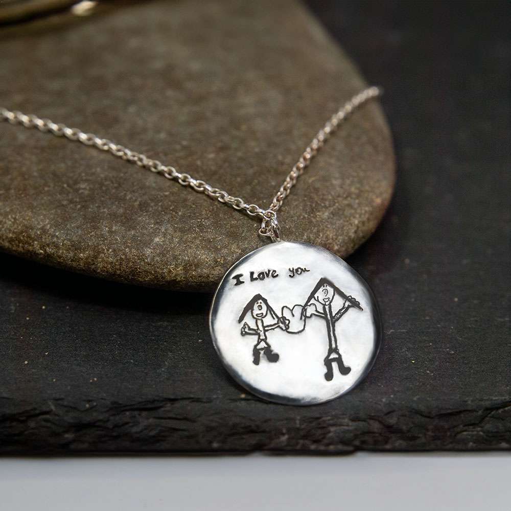 Personalised Drawing Necklace - South Downs Designs