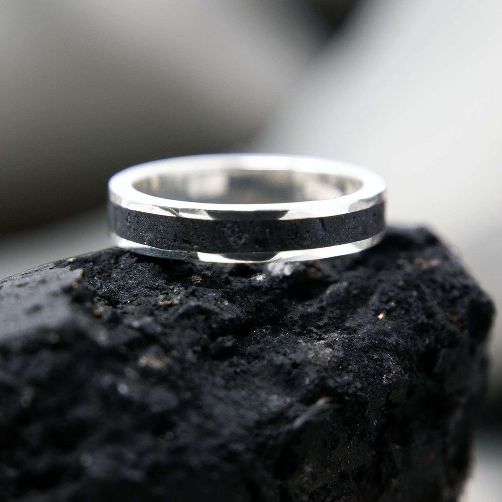 Your Own Charcoal Keepsake Memory Ring - South Downs Designs